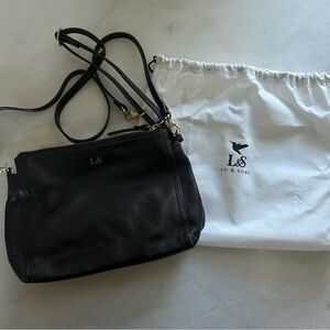 Lo & Sons - The Pearl Crossbody Bag - Black Nappa Leather